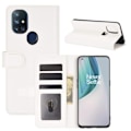 Miniatyrbillede 2 af 4: OnePlus Nord N10 5G - Crazy Horse Læder Etui - Hvid White Hvid