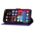 Miniatyrbillede 3 af 5: iPhone 15 Plus Cover Med Blomsterprint Mørk Lilla