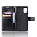 Miniatyrbillede 3 af 5: Samsung Galaxy A71 - Crazy Horse Pung Etui - Sort Sort Sort