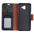 Miniatyrbillede 5 af 5: Samsung Galaxy J6 Plus - Premium Split Læder Pung Etui - Sort Black Sort