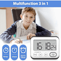 Miniatyrbillede 2 af 5: Køkkenur Alarm Multifunktionel Digital Madlavningstimer Med Stor LCD-Skærm Magnetisk Stopur Timer Med Ur Alarm Magnet