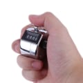 Miniatyrbillede 2 af 4: 3 stk. håndtællere, 4-cifrede lap-trackere manuelle klikkere metal mekanisk tæller til 9999