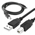 Miniatyrbild 1 av 5: USB-kabel för sivare 5 meter Sivar-kabel 2.0 Svart A/B Ren koppar Fyrkantig port Sivar-datakabel
