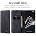 Miniatyrbillede 4 af 5: CASEME iPhone 15 Plus Etui Flip Retro Læder Sort