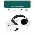 Miniatyrbild 2 av 5: Justerbart huvudband för Oculus/Meta Quest 2 VR-headset, VR-huvudband för Oculus Quest 2, VR-spelstöd och komfort, vitt