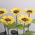 Miniatyrbillede 3 af 5: 3x Led sol solsikke blomsterlys udendørs vandtæt have dekoration lys have græsplæne dekoration
