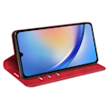 Pikkukuva 3 / 5: Samsung Galaxy A35 5G Läppäkotelo Flip Skin Touch Punainen