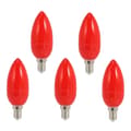 5X LED Ljus Lampor Röda Lyckolampor Gud Ljus Energibesparande Ljus, E14