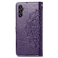 Miniatyrbild 3 av 5: Samsung Galaxy A04s / A13 5G Fodral Mandala Läder Lila