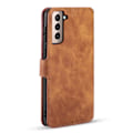 Pikkukuva 3 / 5: Samsung Galaxy S21 - DG.MING Retro Nahkakotelo - Ruskea Brown Ruskea