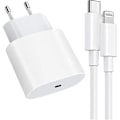 Miniatyrbillede 2 af 5: iPhone Hurtigoplader 20w Usb-c Hurtigoplader Med Kabel Hvid