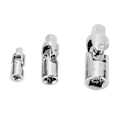 Miniatyrbilde 2 av 5: 3 stk. Sockeladaptere Roterende Universalleddsett for Power Drill Ratchet Wrench 1/4in 3/8in 1/2in