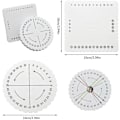 Miniatyrbilde 2 av 5: Fletteplate-sett (4 stk) - Runde og firkantede skumplater