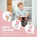 Pikkukuva 4 / 5: Resepotti 2-in-1 kannettava potta, kokoontaitettava lasten WC-istuin, autonistuin retkeilypuistoon sisä- ja ulkokäyttöön 15 pottaussuojuksella