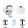 Miniatyrbild 4 av 5: Justerbart huvudband för Oculus/Meta Quest 2 VR-headset, VR-huvudband för Oculus Quest 2, VR-spelstöd och komfort, vitt