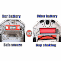 Miniatyrbild 4 av 4: Uppladdningsbart batteri för Xiaomi Robot Roborock robotdammsugare Storlek1