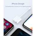 Pikkukuva 2 / 5: [2 in 1] Kuulokeadapteri iPhone 11:lle, Apple Lightning - 3,5 mm:n liitäntään Aux-äänidongle Kuulokkeet Autotarvikkeet Yhteensopiva audio Kuulokeadapteri