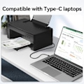 Pikkukuva 3 / 5: JASOZ 1.5m USB-C - USB Type B 2.0 -kaapeli, musta