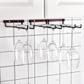 Miniatyrbilde 5 av 5: Vinglassholder, Vinglassstativ for Under Skap, Vinglasshylle, Med Skruer, Rommer To Rader Vin