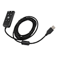 Pikkukuva 2 / 4: USB - 3,5 mm:n Jack Äänikorttisovitin Kuuloke- ja Mikrofoniliitännöillä Kingston HyperX Cloud II:lle