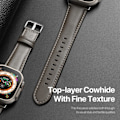 Miniatyrbillede 4 af 5: DUX DUCIS Apple Watch 38/40/41 mm Armbånd Ægte Læder