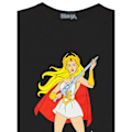 Miniatyrbillede 5 af 5: She-Ra Princess Of Power Dame/Dame MOTU Pyjamas Sæt S Sort/ Black/Hvid S White