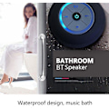 Pikkukuva 4 / 5: Led Bluetooth -suihkukaiutin FM-radiolla, kannettava langaton suihkukaiutin imukupilla, sisäänrakennettu mikrofoni, vedenpitävä Bluetooth-kaiutin