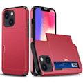 Pikkukuva 1 / 2: iPhone 14 Plus Kuori Korttitaskulla Punainen