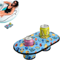 Miniatyrbilde 1 av 5: Oppblåsbar poolkoppholder - Poolbar drikkeholder, oppblåsbar drikkeholder, flytende koppholder