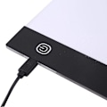 Miniatyrbilde 3 av 3: A5 LED-tegnebrett, LED-lysboks A5 LED-lys bord Ultra-tynne LED-lysbokser, A5 LED-kopibrett, fargeleggingsbrett, skisseblokk, med USB-kabel, for sjablong