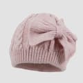 Baby Vintermössa med Söt Rosett, Lämplig för Barn 0-12 Månader (Rosa)[co]