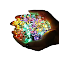 Miniatyrbillede 3 af 4: Solcellelampe Kæde Udendørs Blomster, 7m 50 LED-lys Kæde Solcellelampe Udendørs Vandtæt LED-lampe Kæde Farverig Til Have Altan Terrasse Ju...