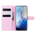 Pikkukuva 4 / 5: Samsung Galaxy S20 - Litsi Lompakkokotelo - Vaaleanpunainen LightPink Vaaleanpunainen