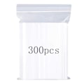Miniatyrbillede 1 af 5: Genlukkelige plastikposer, transparente, stærke, tykke og holdbare genanvendelige lynlåsposer, lynlåspose, låsbar, 5*7 cm 10-pakke 300 stk.