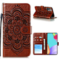 Miniatyrbillede 1 af 5: Samsung Galaxy A52 / A52s - Mandala Læder Etui - Brun Brown Brun