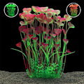 Miniatyrbillede 2 af 3: Store akvarieplanter kunstige plastik fisketank planter dekoration pynt til alle fisk (grøn)