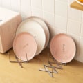 Miniatyrbilde 3 av 5: Grytelokksholder - Rustfritt stål Multi-use Justerbar Lengde - Sett med 2