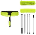 2-i-1 Telescopic Window Cleaning Kit 235 cm, Rotatable Head, Efficient Window Cleaning for Indoor/Outdoor Windows and Car Glass