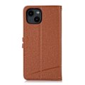 Miniatyrbillede 3 af 5: iPhone 14 Etui Vævet Tekstur Brun