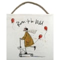 Miniatyrbillede 2 af 2: Sam Toft Born To Be Wild Træskilt En Størrelse Hvid/Sennepsgul Y White/Mustard Yellow/Red One Size