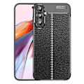 Miniatyrbild 1 av 5: Samsung Galaxy A35 5G Skal Litchi Textur Svart