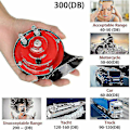 Miniatyrbilde 5 av 5: 2x 300db Air Snail Bilhorn 12v Lastebil Lorry Suv Rv Tog Lastebil Båt Høy Camper