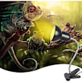 Miniatyrbillede 4 af 5: Reptillampe Skildpaddelampe Skildpadde Varmelampe Med Timer 360° Rotation UVB Lys Til Skildpadder Blinde Slanger Etc.
