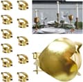 12 pcs Automatic Candle Snuffers Gold Gold