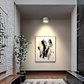 Miniatyrbillede 3 af 5: Hvid LED loftspot 3000k varm hvid 12w loftspot armatur stue spisestue køkken korridor soveværelse 120mm