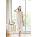 Miniatyrbild 4 av 5: 1-pack Kortärmad Lång Nattlinne Plus Size Lös Bomull