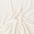 Miniatyrbillede 4 af 5: Blød fleeceplaid, 100 x 150 cm, hvid fleeceplaid til sofa, blød og varm, børneplaid, miofiber, fluffy sofaplaid, sofaoverkast