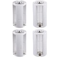 Miniatyrbillede 1 af 5: 4 stk. 3x AA til D størrelse batteriomformer switchadapter