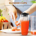 Miniatyrbillede 2 af 5: 32-ounce kop med forseglet låg Ninja og tilbehør til Auto-iq 1000w og dobbelt blender