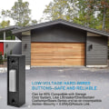 Miniatyrbilde 4 av 5: 2 stk Universal Garasjeportåpner Bryter 41a4166 Lighted Veggmontert Trykknapp Svart Finish Med